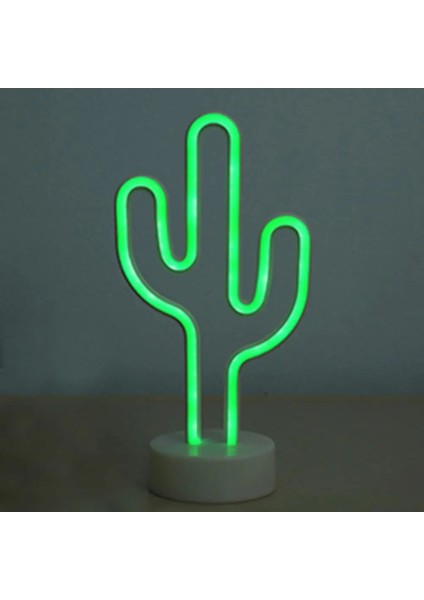 Kaktüs Neon Burcu LED Neon Işıkları USB Pil Gücü Neon Lamba Noel Masa Çocuk Yatak Odası Ev Dekor Flamingo Kaktüs Lamba Dekorasyon (Yurt Dışından)