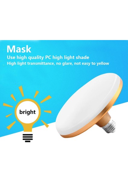 220V Tarzı 15W E27 LED Ufo Ampul Işık 15W 20W 30W 40W 50W 60W 70W Lampada Ampul Bombilla Şemsiye Ampul Ufo Masa Lambası Spot Işık Ev Işık (Yurt Dışından)