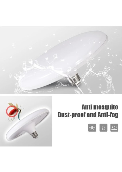 Floresan Ampul E27 Ev LED 220V Lamba Iç Mekan Aydınlatması Ampuller Yuvarlak Süper Parlak Oturma Odası Ufo Şekli Işık Tavan Lambaları LED (Yurt Dışından)