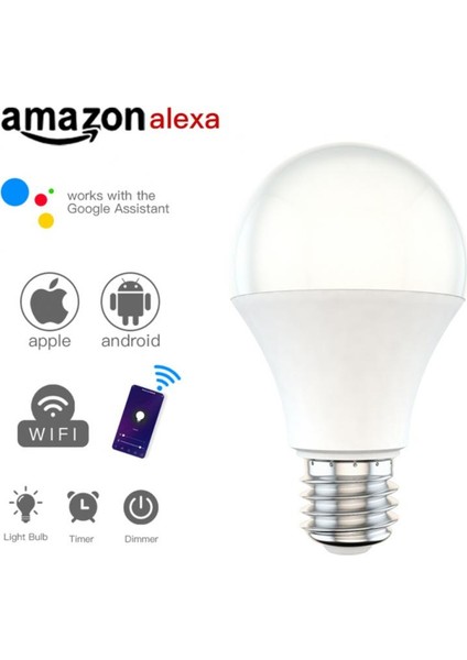 E26 Coruı Wifi Kısılabilir Akıllı Ampul Soğuk ve Sıcak E27 E26 B22 Akıllı Ampul Alexa Google Home Cozylife Uygulaması Sesli Uzaktan Kumanda (Yurt Dışından)