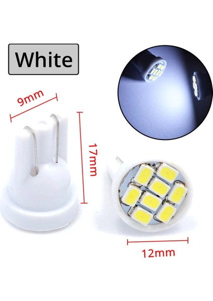 Beyaz Sürüş LED 8 Smd LED 8smd Oto Iç Işık Otoyol Işıkları Otomatik Kama Aydınlatma Dc 12 V Sıcak Satış Beyaz Cob LED (Yurt Dışından)