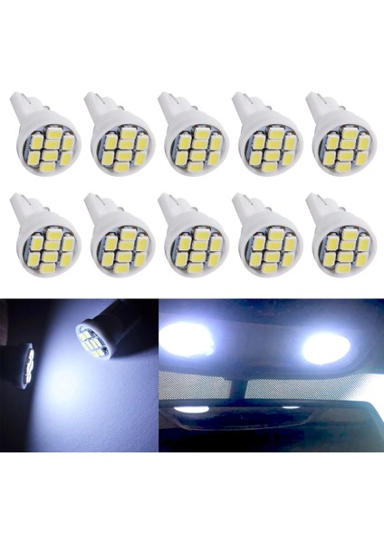 Beyaz Sürüş LED 8 Smd LED 8smd Oto Iç Işık Otoyol Işıkları Otomatik Kama Aydınlatma Dc 12 V Sıcak Satış Beyaz Cob LED (Yurt Dışından) fiyatları