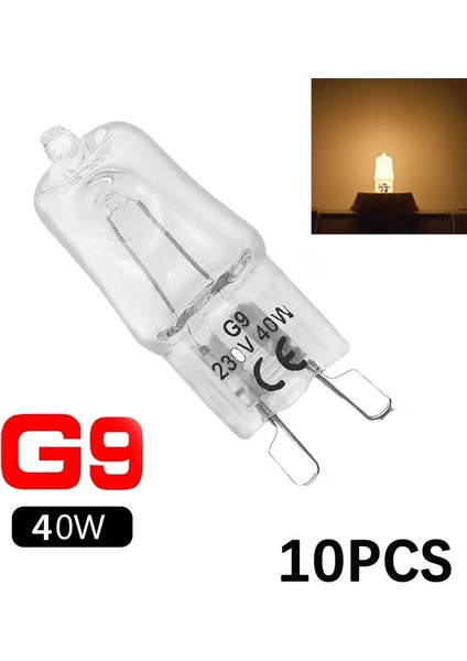 10 Parça Fırın Ampulü G9 Yüksek Sıcaklık Ampul Vapur Işığı G9 Fırın Aydınlatma Ampulü 40W Halojen Ampul Işığı Küre Lamba (Yurt Dışından) fiyatları
