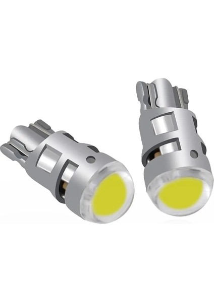 Beyaz 2 Adet T10 LED Sinyal Lambası Araba Oto Ampul W5W LED Okuma Iç Lambalar Cob Gümrükleme Yedekleme Ters Işık Plaka Lambası (Yurt Dışından)