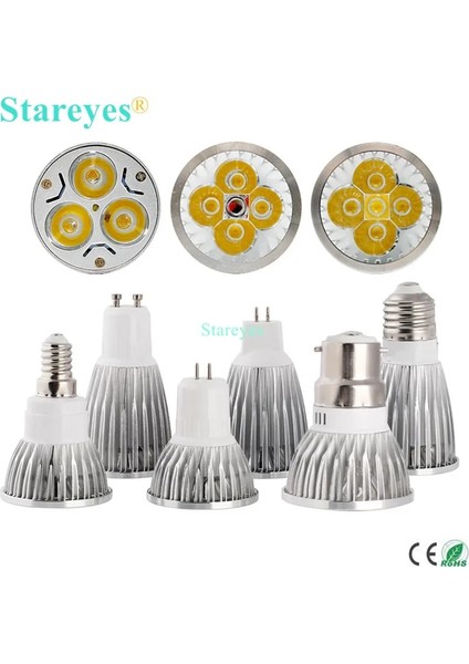 3W Tarzı B22 1 Parça Kısılabilir 3W 4W 5W GU10 E14 Gu5.3 E27 B22 MR16(12V) LED Spotlight Downlight LED Lamba LED Droplight Ampul Işık Aydınlatma (Yurt Dışından)