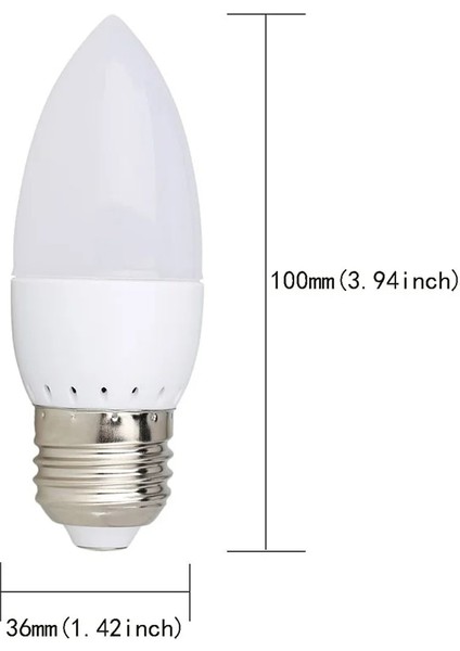 B15 Tarzı B22 E14 E27 E12 B22 B15 3W LED Mum Ampul Md Chandlier Lamba Ampul Bombillas Ev Işıkları Değiştirin 20W Halojen Lamv 220V (Yurt Dışından) modelleri