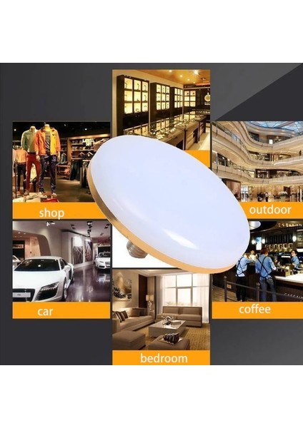 20W Tarzı Mavi E27 LED Ampul 12W 15W 20W 30W Küre Ufo Lamba Edison Spotlight Masa Kapalı Lamba Günışığı Beyaz 6500K 800LM Ev Kullanımı (Yurt Dışından)