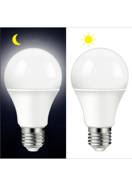 Xiyu Shop 3000K Stili 6000K 1-Led Alacakaranlık Şafak Sensörlü Işık Ampul A60 E27 Bv 10 W Bahçe Koridor Dekor Gece Işıkları Işık Sensörü Gece Lambası (Yurt Dışından)