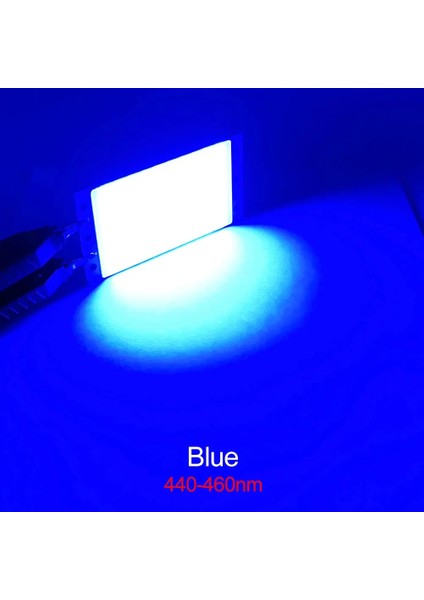 Mavi 94XW Cob LED Işık Panel Lambası Dc 12 V Ultral Parlak Sıcak Soğuk Beyaz Mavi Kırmızı Yeşil Koçanı Yerleşik Matrix LED Ampul DC12V (Yurt Dışından)