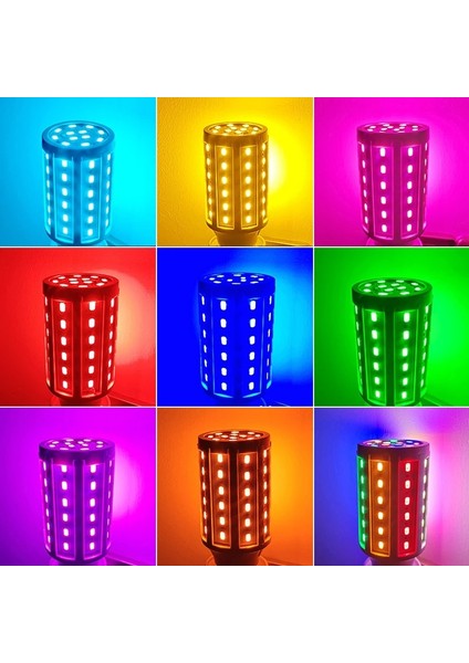10W Tarzı Sarı Iç Aydınlatma Ev Lambası Ac Spot Lamba E27 Kırmızımaviyeşilsarı LED Mısır Ampul Lampada Dekoratif Işık (Yurt Dışından)