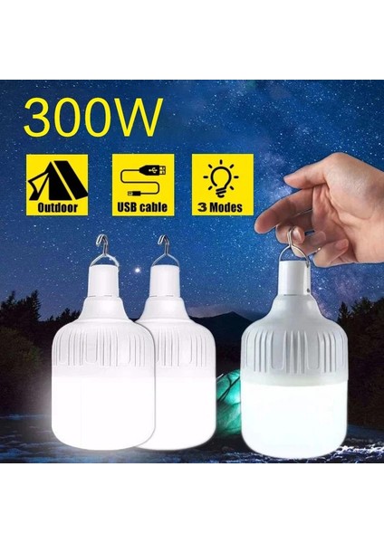 30W Tarzı Mavi Taşınabilir Acil Durum Işıkları Açık USB Şarj Edilebilir Mobil LED Lamba Ampuller Balıkçılık Kamp Veranda Sundurma Bahçe Aydınlatma 300 W (Yurt Dışından) fiyatları