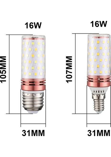 16W Tarzı E27 3 Adet E14 Mısır Ampul 110V 220V Lampara LED 16W Renk Değiştirilebilir Avize Lamba Aydınlatma Oturma Odası Için (Yurt Dışından)