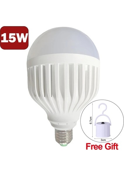 15W W Şarj Edilebilir Acil Durum LED Ampul Lamba E27 Akıllı Acil Durum Ampul Işık Enerji Tasarruflu Kamp Fener Ampuller (Yurt Dışından)