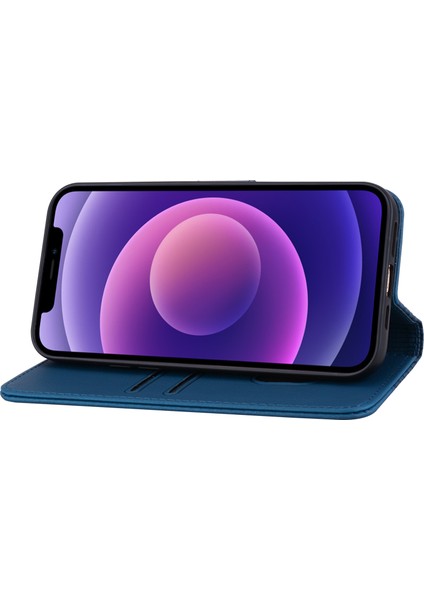Iphone 14 Plus Case Cüzdan Stand Için Baskılı Rhombus Telefon Kapak Sapfire (Yurt Dışından)