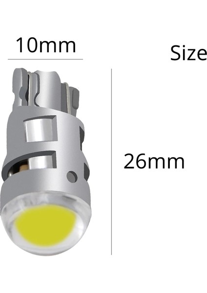 Beyaz 2 Adet T10 LED Sinyal Lambası Araba Oto Ampul W5W LED Okuma Iç Lambalar Cob Gümrükleme Yedekleme Ters Işık Plaka Lambası (Yurt Dışından) indirimleri