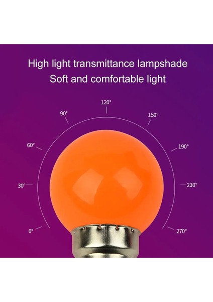 B22 Tarzı Pembe Dayanıklı 3W El Feneri Smd Lamparas Renkli Işık G45 Lamba E27 B22 LED Ampul Ev Dekorasyon (Yurt Dışından)