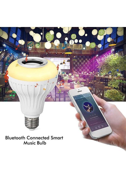 E27 Rgbw Müzik Blub Işık Bluetooth Kablosuz Bluetooth Hoparlör Lambası Ac Uzaktan Kumanda Ev Partisi Için LED Akıllı Ampul (Yurt Dışından) fiyatları