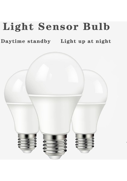 220-240V Tarzı 3000K LED Sensörlü Ampul E27 B22 10W Sıcak Beyaz Alacakaranlık Şafak Akıllı Lamba Ampulü AC220V Gündüz Gece Lambası Otomatik Açma/kapama Merdiven Koridor Yolu (Yurt Dışından) indirimleri
