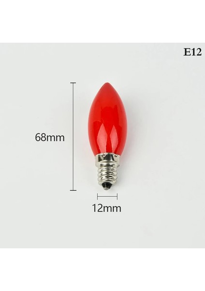 E12 LED Sunak Ampul E12E14 Kırmızı Mum Buda Lamba Tapınak Dekoratif Lamba Buda Boncuk Dekoratif Lamba LED Mum Ampul Ev Dekor Yeni (Yurt Dışından)