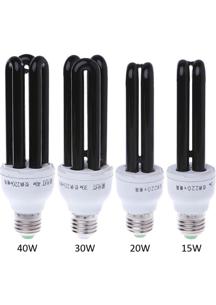 E27 Uv Ultraviyole Floresan Siyah Işık Cfl Ampul Lamba 220V (Yurt Dışından) fiyatları