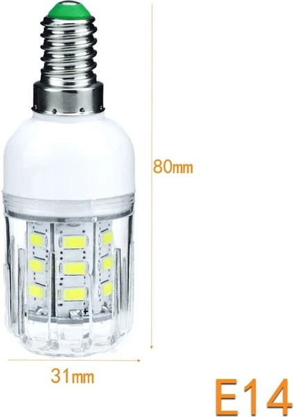 GU10 Stili E14 Dc 12 V 24 V E27 G9 GU10 LED Mısır Ampuller E26 E12 E14 B22 Spot 7 W 27 Leds Ev Parlak Masa Masa Lambaları Iç Mekan Aydınlatması (Yurt Dışından)
