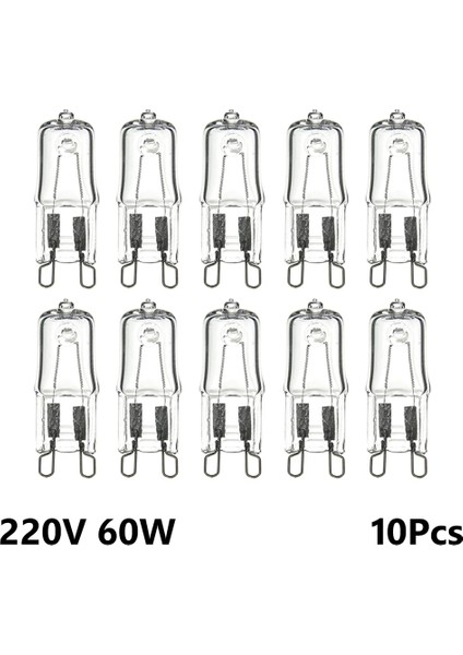 60W G9 Halojen Ampul 2800K 220V 20W 25W 40W 60W Kapsül LED Lamba Ampulü Takılı Boncuk Kristal Lamba Avize Aydınlatma (Yurt Dışından)