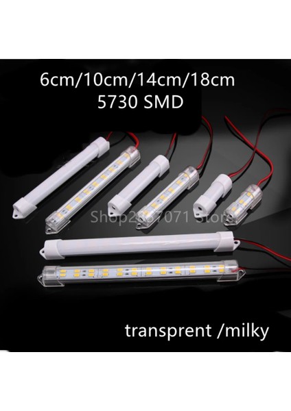 Beyaz Stil Kırmızı LED Işık Şeridi 6cm 10CM 14CM 18CM Sert Sert Tüp Çubuk Lambası IP65 Su Geçirmez LED Boncuk Işık Şeritleri Dıy Için (Yurt Dışından) fiyatları