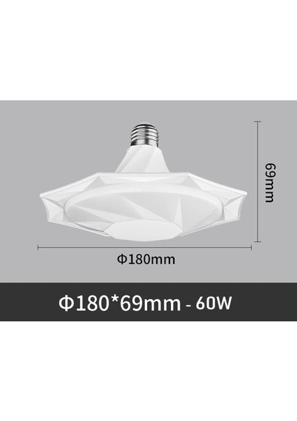 60W 100W 80W 60W 40W LED Ampul E27 Ev LED Lamba Iç Mekan Aydınlatması Ampuller Yuvarlak Süper Parlak Ufo Şekli Işık Tavan Lambaları Soğuk Beyaz (Yurt Dışından)