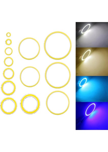 40MM-4,5W Tarzı Mavi Dc 2. Melek Gözleri LED Koçanı Işık Kaynağı Yıllık Şekil Koçanı Halkası Diy Ampul Için LED Soğuk Sıcak Beyaz Işık Kaynağı (Yurt Dışından)