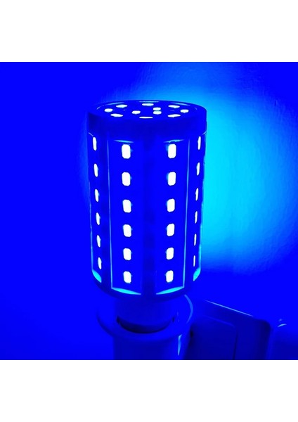 5W Tarzı Mavi 5W 10W 15W 20W E27 LED Ampul Smdorn Ampul Lambalar Kırmızı Sarı Mavi Pembe Yeşil Bahçe Çim Peyzaj Dekoratif Ampuller (Yurt Dışından)