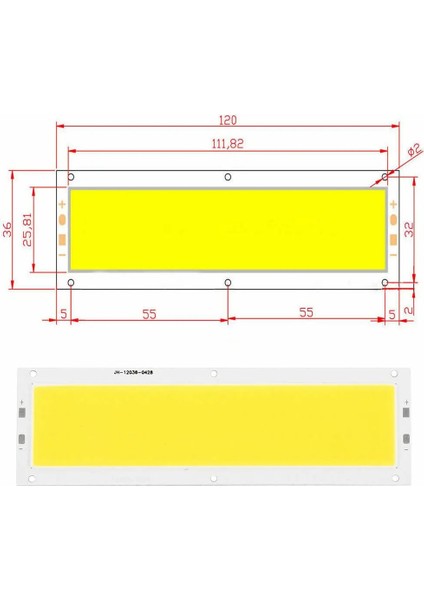 20W Tarzı Mavi 1000LM LED Cob Işık Şeridi Panel Lambası Dc 12V 20W x Soğuk Sıcak Beyaz Mavi Projektör Kaynağı Ampuller Dıy Çalışma Işığı (Yurt Dışından) modelleri