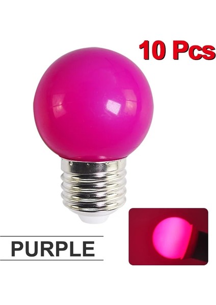 Mor LED Ampul Lamba Bomlillas E27 Renkli LED Işık Lampada Ampul 3 W Ac 220 V Smd El Feneri G45 Küre Ampuller Ev Dekor (Yurt Dışından)