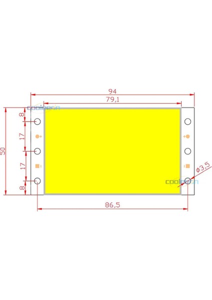 Yeşil 94XW Cob LED Işık Panel Lambası Dc 12 V Ultral Parlak Sıcak Soğuk Beyaz Mavi Kırmızı Yeşil Koçanı Yerleşik Matrix LED Ampul DC12V (Yurt Dışından) modelleri