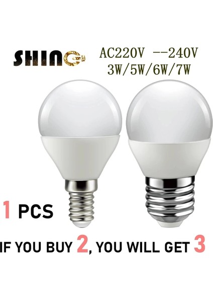 6W Tarzı E14 (2 Alana 1 Bedava) LED Ampul Ev Dekorasyonu Ofis Gw E14 E27 AC220V 3000K 4000K 6000K LED Lamba Bombillas (Yurt Dışından)