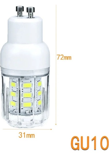 B22 Tarzı GU10 Dc 12 V 24 V E27 G9 GU10 LED Mısır Ampuller E26 E12 E14 B22 Spot 7 W 27 Leds Ev Parlak Masa Masa Lambaları Iç Mekan Aydınlatması (Yurt Dışından)