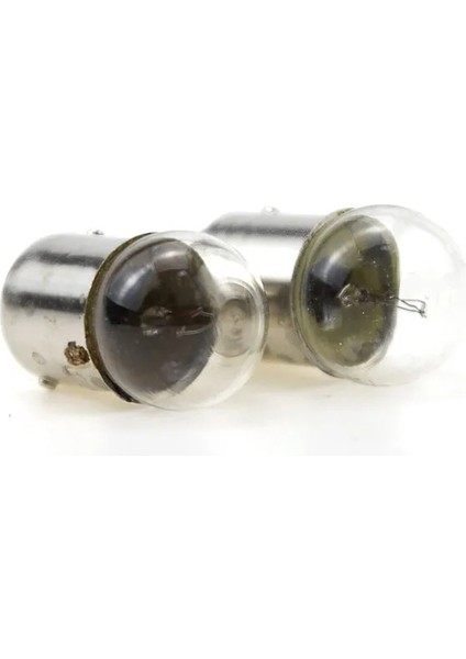 12V5W Tarzı 1c BA15S Ampul 6V 12V 24V 36V Yüksek Parlaklık Beyaz Işık Otomatik Fren Sinyal Lambası Ampul Gösterge Lambası Geri Vites (Yurt Dışından)