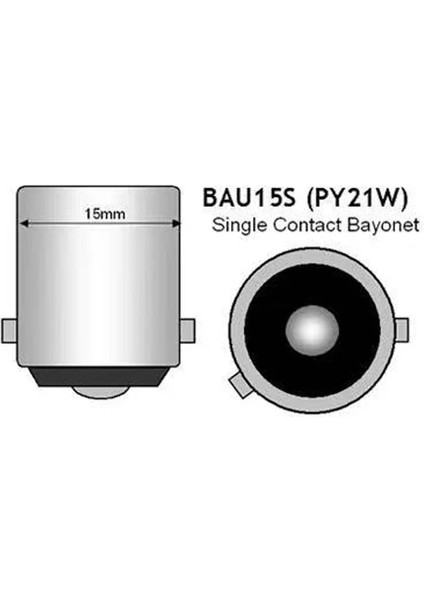 Beyaz Stil 2PCS-BAU15S-PY21W Nlpearl Y21W Baw LED BAU15S Ampul Md Canbu LED BAY15D W Araba Dönüş Sinyali Lambası Fren Yedek Işık (Yurt Dışından)