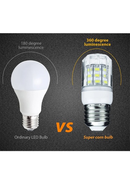 B22 Tarzı E27 Dc 12 V 24 V E27 G9 GU10 LED Mısır Ampuller E26 E12 E14 B22 Spot 7 W 27 Leds Ev Parlak Masa Masa Lambaları Iç Mekan Aydınlatması (Yurt Dışından)