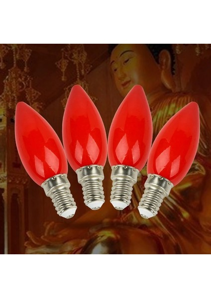 E14 LED Sunak Ampul E12E14 Kırmızı Mum Buda Lamba Tapınak Dekoratif Lamba Buda Boncuk Dekoratif Lamba LED Mum Ampul Ev Dekor Yeni (Yurt Dışından) indirimleri