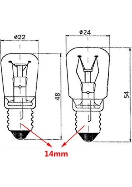 15 Saat Yüksek Sıcaklık 300 Derece Santigrat Fırın Işık Lambası (Yurt Dışından) indirimleri