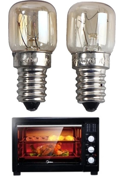T22--15W Fırın Işığı 15W 25W Yüksek Sıcaklığa Dayanıklı 300 Derece Fırın Mikrodalga Fırın Ampul Tuz Lambası E14 Küçük Vida Ağız (Yurt Dışından)