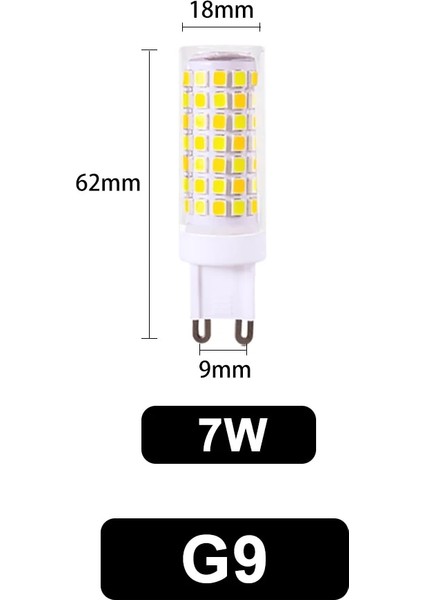 Beyaz Stil G9-7W Satış LED G9 Lamba Ampul Ac 220 V 3 W 5 W 7 W Md Seramik LED Ampul Avize Enerji Tasarrufu Için Halojen G9 Değiştirin (Yurt Dışından)
