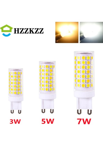Beyaz Stil G9-7W Satış LED G9 Lamba Ampul Ac 220 V 3 W 5 W 7 W Md Seramik LED Ampul Avize Enerji Tasarrufu Için Halojen G9 Değiştirin (Yurt Dışından)
