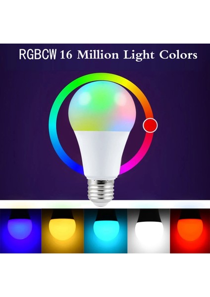 25W Tarzı Rgbww E27 Rgb Ampul Akıllı Ampul Rgb Lamba Ev Yatak Odası Noel Partisi Dekoru Için Uzaktan Kumanda ile Ac (Yurt Dışından)