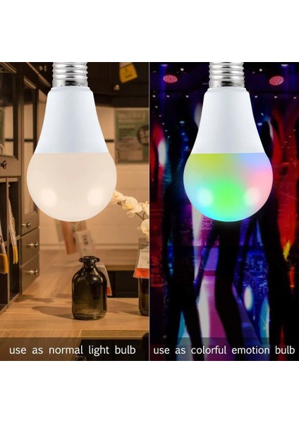25W Tarzı Rgbww E27 Rgb Ampul Akıllı Ampul Rgb Lamba Ev Yatak Odası Noel Partisi Dekoru Için Uzaktan Kumanda ile Ac (Yurt Dışından)