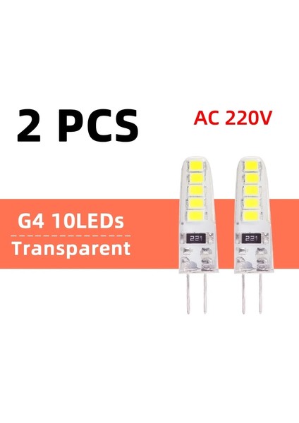 Sarı Stil Rgb 2 Adet LED G4 G9 Lamba 3 W 5 W Mini LED Ampul Ac 220 V Spot Smdandelier Yüksek Li Aydınlatma Halojen Lambaları Değiştirin (Yurt Dışından)