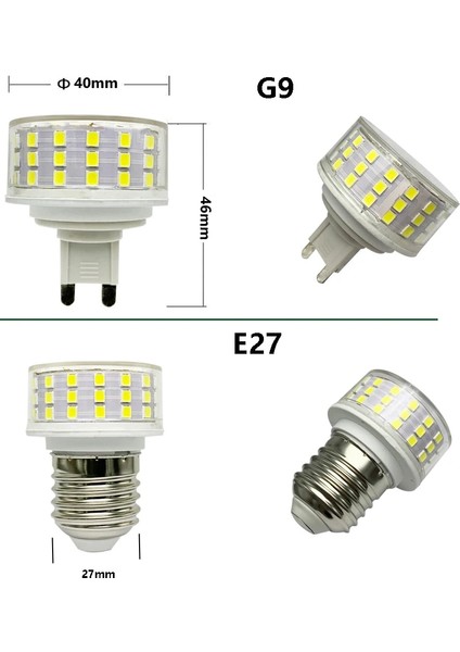 1 Adet Tarzı G9 10W E27 BA15D B22 E14 E17 E12 G9 72LEDS Ac Smd Titreşimsiz LED Işık Lamba Avize Işık Kısılabilir Değil (Yurt Dışından)