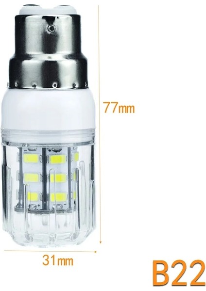 G9 Tarzı B22 Dc 12 V 24 V E27 G9 GU10 LED Mısır Ampuller E26 E12 E14 B22 Spot 7 W 27 Leds Ev Parlak Masa Masa Lambaları Iç Mekan Aydınlatması (Yurt Dışından)