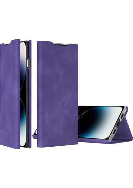 Iphone 12 Pro Max Case Card Tutucu Nappa Doku Deri Telefon Kapak-Morası (Yurt Dışından)