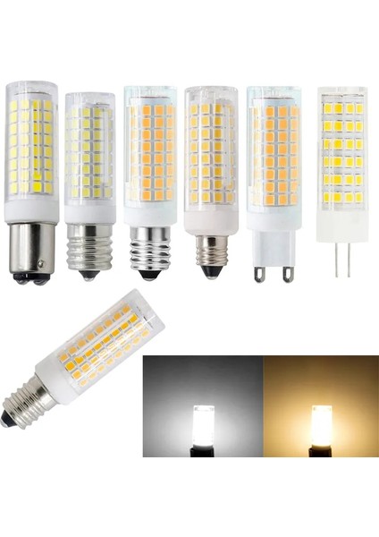 E11 Tarzı E17 LED Ampuller Mini Kısılabilir G4 G9 BA15D E11 E12 E14 E17 9W 102 LED Mısır Ampuller Ev Için 80W Halojen Lamv 110V Değiştirin (Yurt Dışından)